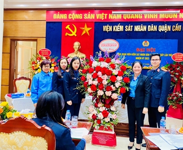 Đại hội Công đoàn Viện KSND quận Cầu Giấy nhiệm kỳ lần thứ VIII (2023 – 2028)
